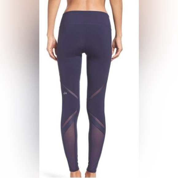 ALO Yoga Epic Mesh Legging in Navy Blue Size Small - Picture 4 of 13